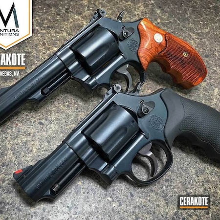 Powder Coating: Smith & Wesson,SOCOM BLUE  H-245,Revolver