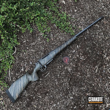 Cerakoted Tikka Bolt Action Rifle Coated In H-237 Tungsten