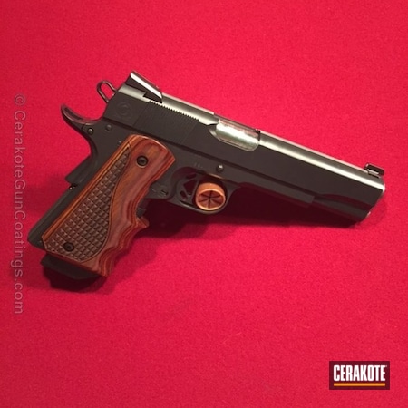 Powder Coating: Elite,.45 ACP,Cerakote Elite Series,1911,Pistol,Midnight E-110,Caspian Arms,80% Lower
