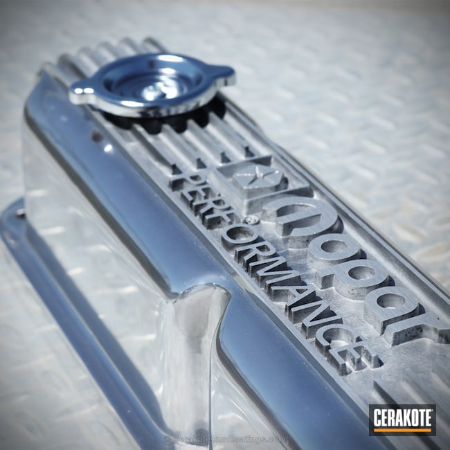 Cerakoted Aluminum Automotive Parts With Cerakote Clear