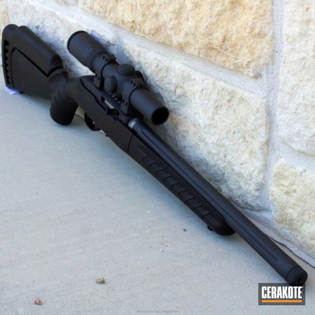 Cerakoted Ruger 10/22 Take Down Coated In H-170 Titanium