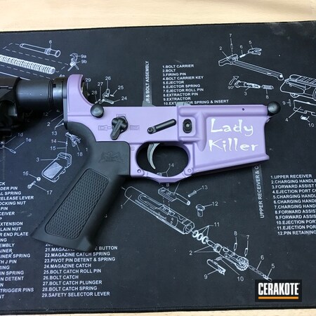 Powder Coating: Laser Engrave,Graphite Black H-146,Custom Mix,Shimmer Aluminum H-158,Tactical Rifle,Pastel Purple H-138