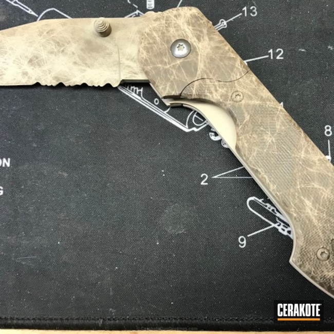 Cerakoted: Desert Sand H-199,Folding Knife,More Than Guns,Knives