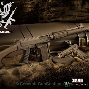 Cerakoted H-267 Magpul Flat Dark Earth With H-226 Patriot Brown