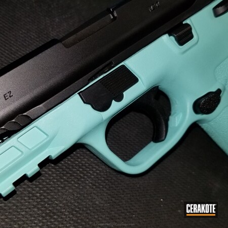 Powder Coating: Smith & Wesson M&P,Smith & Wesson,Pistol,Robin's Egg Blue H-175