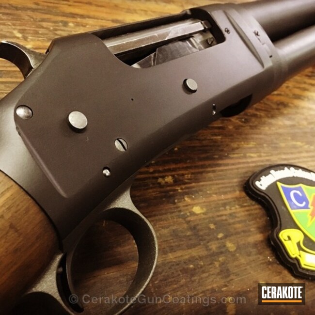 Cerakoted: Shotgun,Graphite Black H-146,Tungsten H-237
