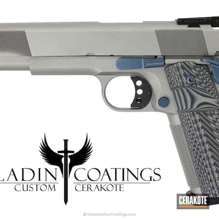 Powder Coating: Graphite Black H-146,1911,Pistol,Blue Titanium H-185,Titanium H-170