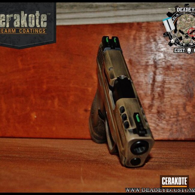 Cerakoted: MAGPUL® FLAT DARK EARTH H-267,Battleworn,Graphite Black H-146,Smith & Wesson,Pistol