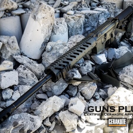 Powder Coating: Graphite Black H-146,Color Match,Anderson,MAGPUL® FOLIAGE GREEN H-231,Tactical Rifle,Battleworn