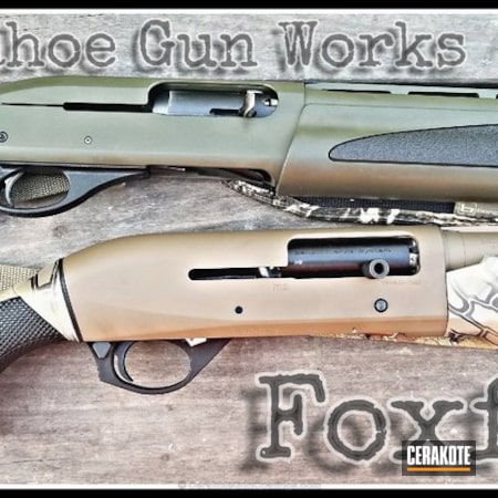 Powder Coating: Graphite Black H-146,Shotgun,Benelli,Remington 11-87,Remington,MAGPUL® O.D. GREEN H-232,GLOCK® FDE H-261