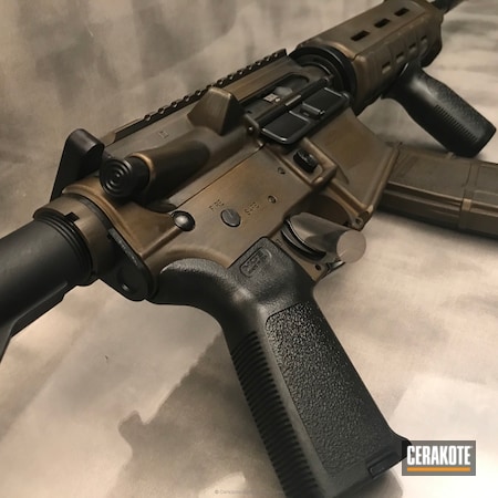 Powder Coating: Graphite Black H-146,Distressed,We the people,Adams Arms,Tactical Rifle,AR-15,Burnt Bronze H-148