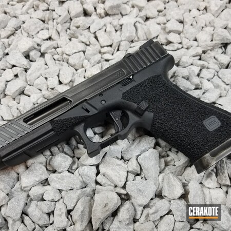 Powder Coating: Glock,Custom Cerakote,Pistol,Armor Black H-190,Custom Mix,Glock 34,Tungsten H-237