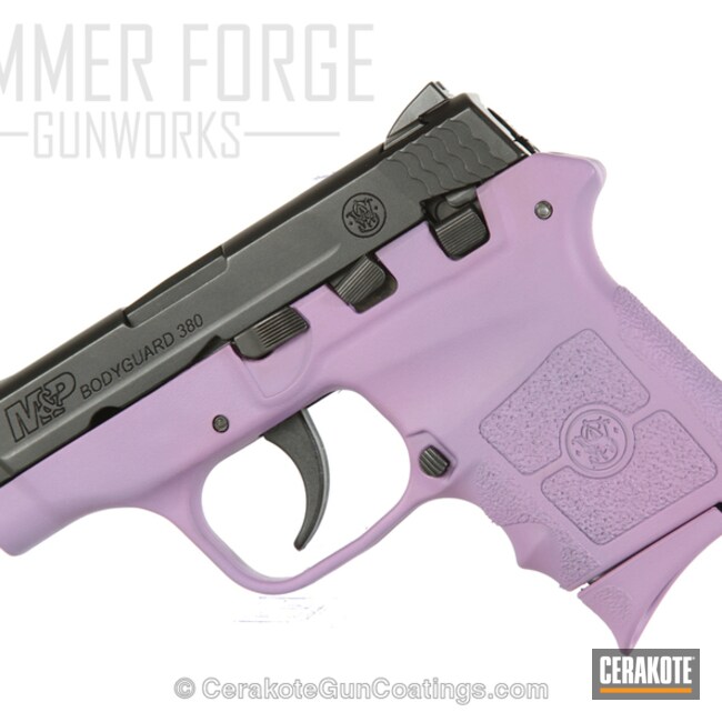 Cerakoted: Smith & Wesson,Girls Gun,Smith & Wesson M&P,Pistol,.380 ACP,Handguns,Pastel Purple H-138