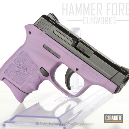 Powder Coating: Smith & Wesson M&P,Smith & Wesson,.380 ACP,Girls Gun,Handguns,Pistol,Pastel Purple H-138