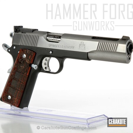 Powder Coating: Graphite Black H-146,.45 ACP,v-16,Handguns,Pistol,Springfield 1911,Springfield Armory,Restoration