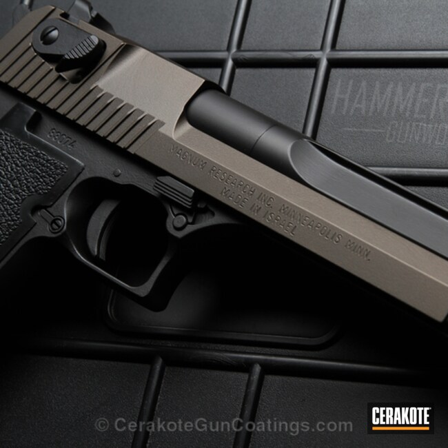 Cerakoted: Desert Eagle,Graphite Black H-146,IMI,Two Tone,Pistol,Midnight Bronze H-294,Handguns