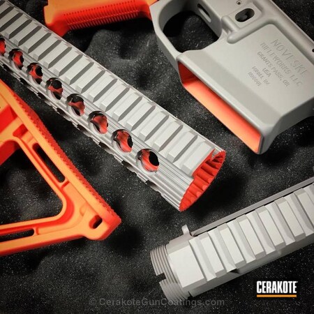 Powder Coating: Hunter Orange H-128,Two Tone,Noveske,Steel Grey H-139,Gun Parts