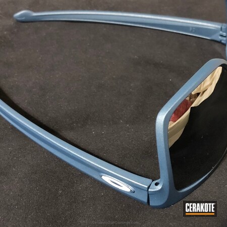 Powder Coating: Sunglasses,Blue Titanium H-185,sliver,More Than Guns,Oakley