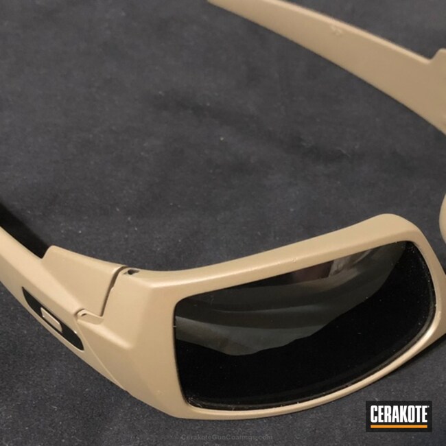 Cerakoted Sunglasses Coated In H-267 Magpul Flat Dark Earth