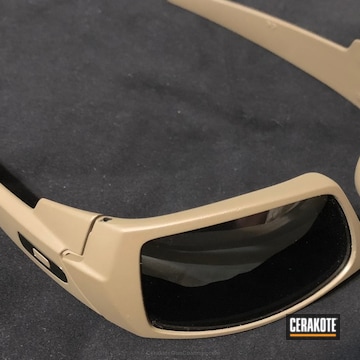 Cerakoted Sunglasses Coated In H-267 Magpul Flat Dark Earth