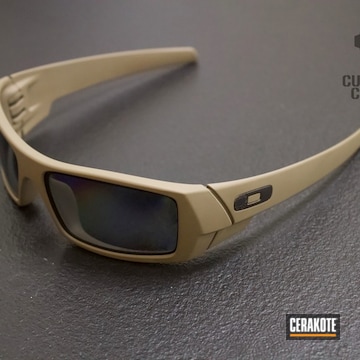 Cerakoted Oakley Sunglasses Coated In H-267 Magpul Flat Dark Earth