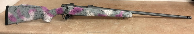 Bolt Action Rifle in Custom Snow Camo by WEB USER | Cerakote