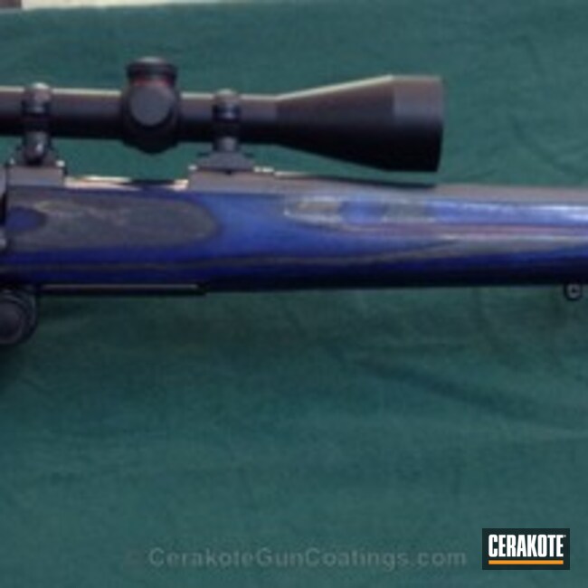 Cerakoted Bolt Action Rifle With Custom Cerakote Mix