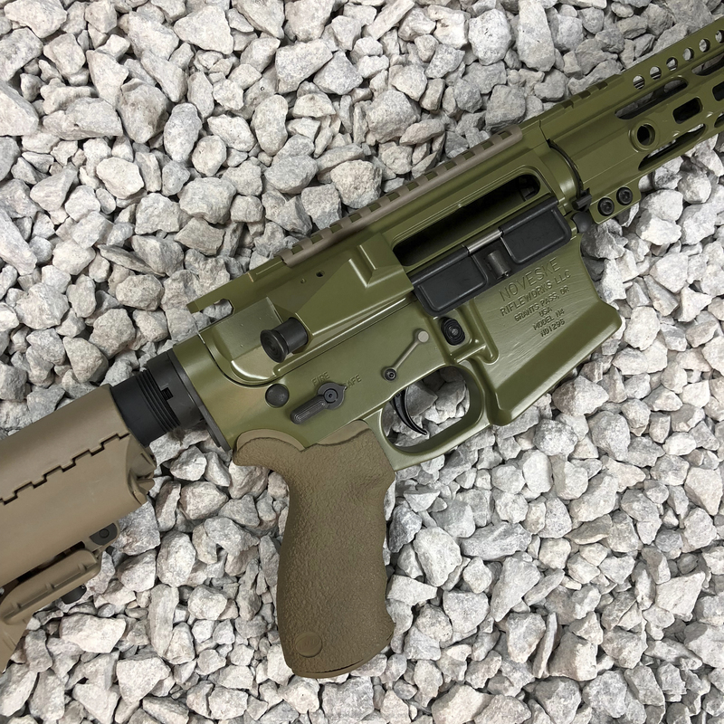 Noveske Rifle coated in H-189 Noveske Bazooka Green by WEB USER | Cerakote