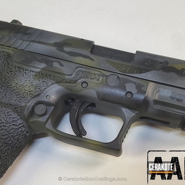 Cerakoted Springfield Xd Handgun In A Custom Multicam Finish