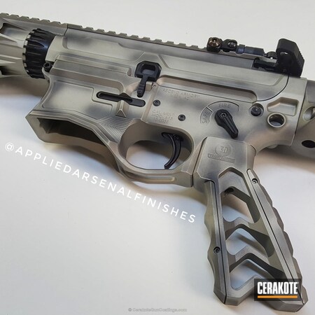 Powder Coating: Graphite Black H-146,Ascend Armory,Shimmer Aluminum H-158,Tactical Rifle,AR-15,Distressed Nickel