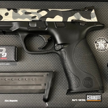 Cerakoted Smith & Wesson Handgun In A Custom Multicam Finish