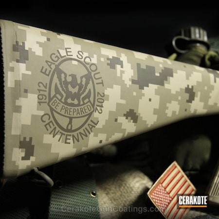 Powder Coating: Bushmaster,DESERT SAND H-199,Tactical Rifle,Patriot Brown H-226,Coyote Tan H-235