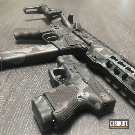 Powder Coating: 9mm,Matching Set,Graphite Black H-146,Glock,Blue Titanium H-185,Tactical Rifle,Tungsten H-237,AR-15,Woodland Camo