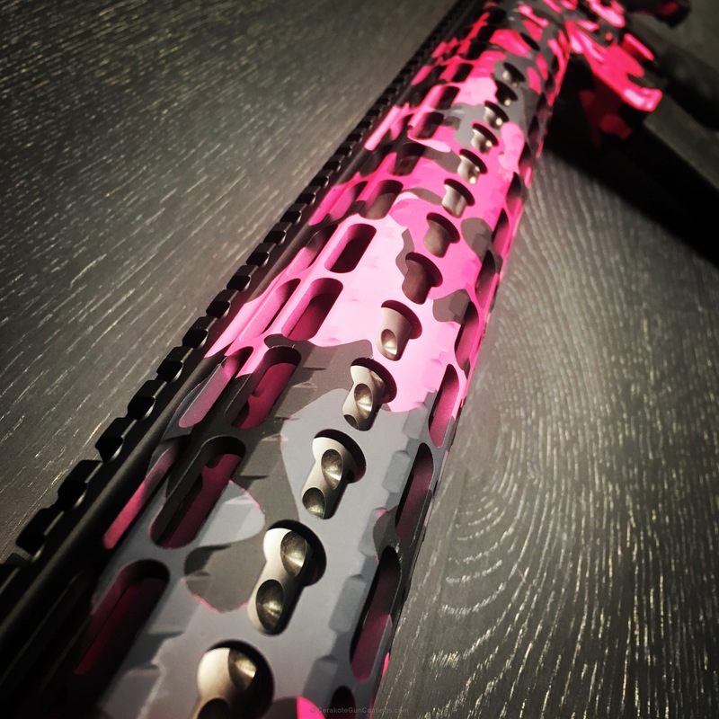 Ladies Woodland Camo Pink and Black Tactical Rifle by STEVE METCALF ...