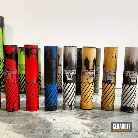 Powder Coating: Satin Aluminum H-151,4th of July,Suppressor,Gold H-122,Rex Silentium,American Flag Theme,America,Freedom,Freehand,US Flag,Merica,FIREHOUSE RED H-216,More Than Guns,Sky Blue H-169,Distressed,Zombie Green H-168,22lr,Red, White and Blue,USA,American Flag,Battleworn,Silencer,MAGPUL® FLAT DARK EARTH H-267,Distressed American Flag