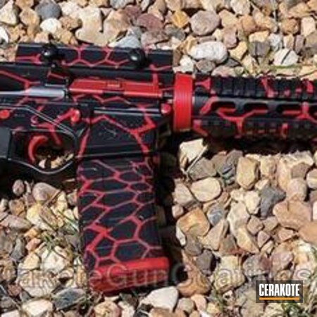 Powder Coating: Graphite Black H-146,Tactical Rifle,FIREHOUSE RED H-216