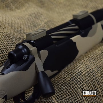Cerakoted Remington 700 Bolt Action Rifle With Custom Cerakote Camo