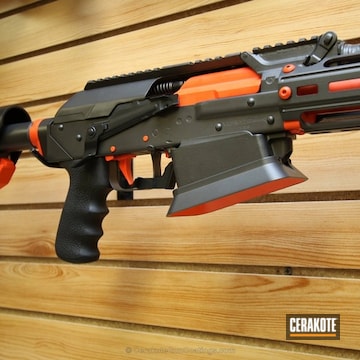 Cerakoted Vepr Shotgun In H-128 Hunter Orange