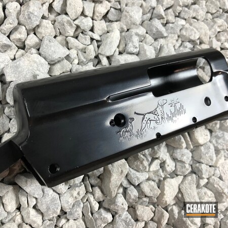 Powder Coating: Shotgun,Gloss Black H-109,Solid Tone,Gun Parts