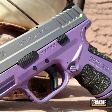 Powder Coating: Springfield XD-9,Pistol,Springfield XD,Springfield Armory,Bright Purple H-217