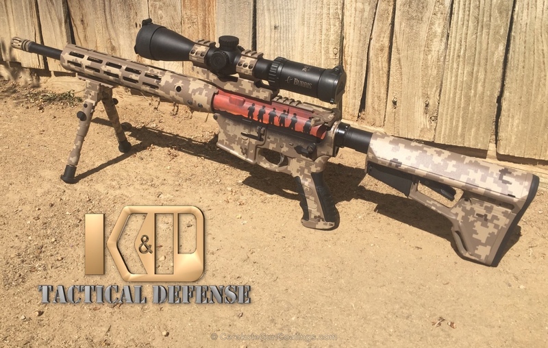 Tactical Rifle in a Cerakote Digital Camo by WEB USER | Cerakote