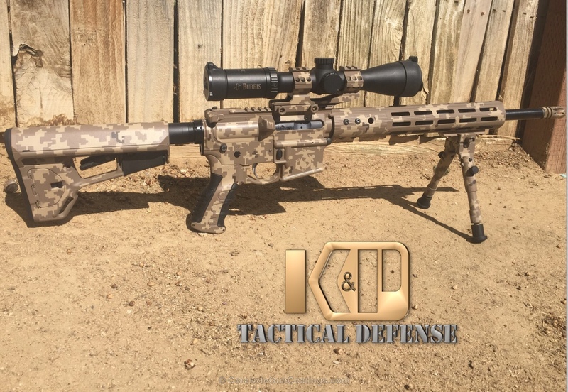 Tactical Rifle in a Cerakote Digital Camo by WEB USER | Cerakote