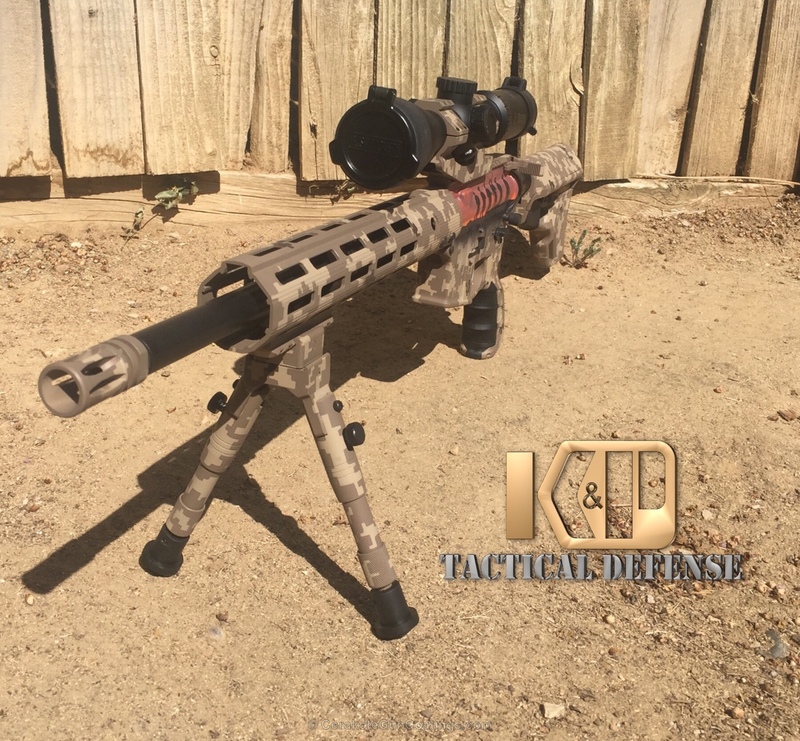 Tactical Rifle in a Cerakote Digital Camo by WEB USER | Cerakote
