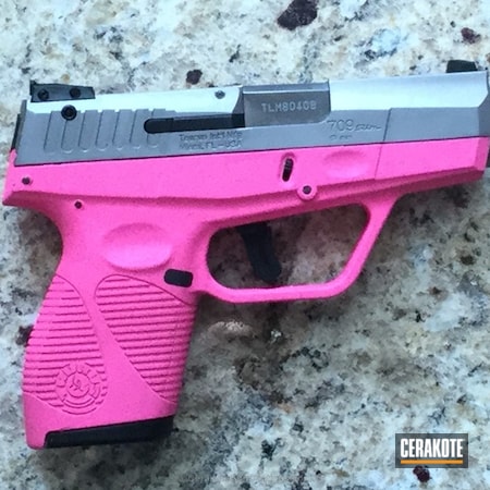 Powder Coating: Pink,Taurus 709 Slim,Pistol,Taurus,Prison Pink H-141