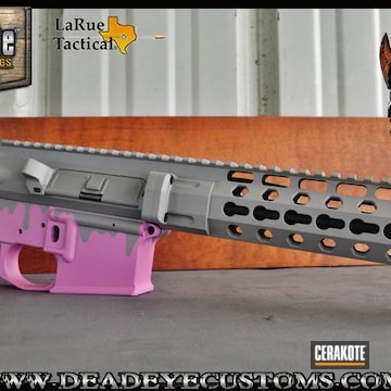 Cerakoted Larue Tactical Ude Upper Blended Into A Custom Mixed Pink With My Own Custom Mix To Match Ude