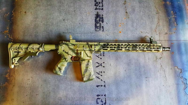 Chipped Coating Rifle Custom Rifle in a Ripped Camo Finish by Web User | Cerakote