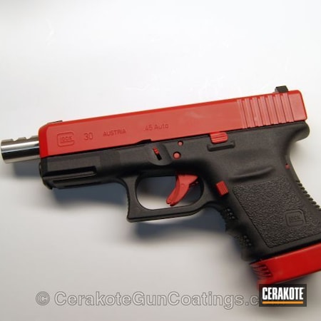 Powder Coating: Glock,Pistol,FIREHOUSE RED H-216,Glock 30