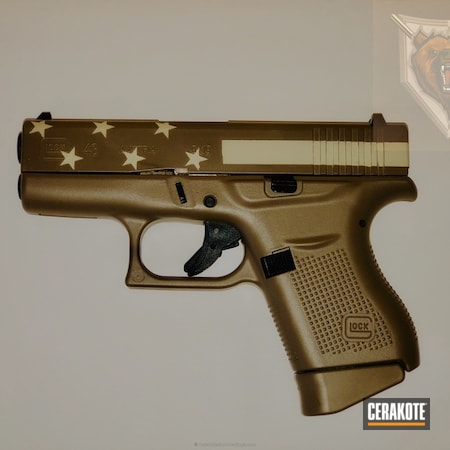 Powder Coating: Glock 43,Glock,American Flag,BENELLI® SAND H-143