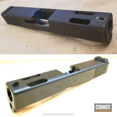 Powder Coating: Graphite Black H-146,Glock,Refinished,Glock 19