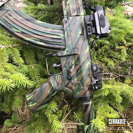 Powder Coating: KAK Blade,Zombie Green H-168,Palmetto State Armory,Faxon Firearms,JESSE JAMES EASTERN FRONT GREEN  H-400,Jungle Camo,MICRO SLICK DRY FILM LUBRICANT COATING (AIR CURE) C-110,AR-15,AK Rifle